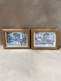 (A) Pair Of Framed Paris Prints