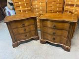Pair of Three Drawer Nightstands, Made in Indonesia