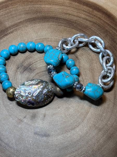 Faux Turquoise Bracelets