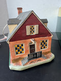 (D) Lang and Wise Colonial Williamsburg Margaret Hunter Shop Lighted Building in Box (WORKS)