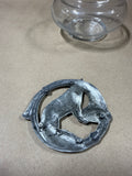 Fox And Hunt Horn Potpourri Holder Virginia Pewtersmith