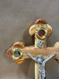 Olive Wood Cross With Essence from The Holy Land // 2 Available// PRICED INDIVIDUALLY (E)