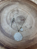 Gold Tone Necklace with Three Charms (Chico’s)
