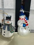 4 pc Snowman Ornament Lot