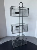 Farmhouse Style Metal 3-Tier Wall Organizer