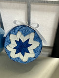Blue Tone Christmas Ornaments, 3 pc