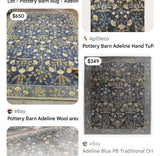 Adeline Rug by Pottery Barn (10'x8')***HEAVY ITEM***READ DETAILS ON PICK UP POLICY***