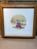 Train Ride - P. Buckley Moss Print; Signed & Numbered (118/1000) see description
