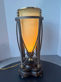 Neoclassical Style Vintage Torchiere Hurricane Table Lamp (WORKS)