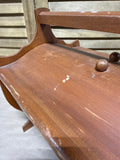 Wooden Vintage Sewing Box Caddy With Supplies