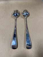 Large Gerity Silver Plate Serving Spoon And Salad Fork // 2 Sets Available // **** PRICED INDIVIDUALLY ****
