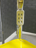 Vintage Mid Century Style Yellow Metal Rolling cart with Power Cord/Plug
