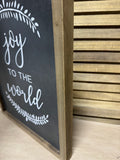 Joy to the World Farmhouse Chalkboard Style Sign