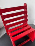 Red Painted Vintage Wooden Child’s Chair
