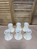 Cream Colored Chandelier Lamp Shades - Set Of 6