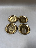 Wendell August Forge Handmade Solid Bronze Pineapple Coasters - Set Of 4