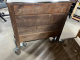 Antique Black Painted Hitchcock Style Dresser with Marble Top***HEAVY ITEM***READ DETAILS ON PICK UP POLICY***