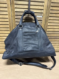 Black Leather Camaro Duffle Bag