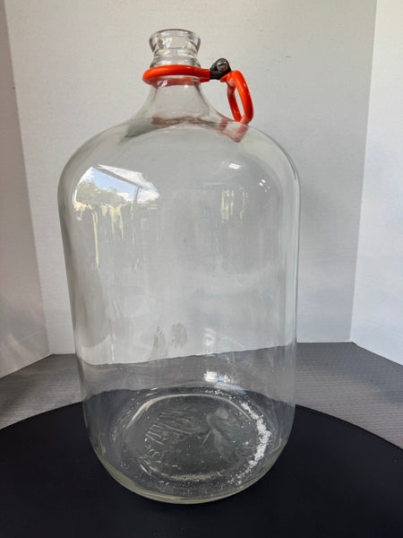 Mexican Glass Carboy with Handle (2 AVAILABLE—PRICED INDIVIDUALLY AT $25 EACH)