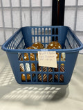 Brown & Yellow Tone Ornament Lot, 12 pc