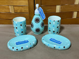 Green/Brown Tiddliwinks Bath Accessories Lot