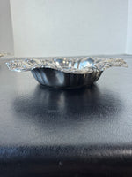 7000 Stamped Violet Embossed Sterling Silver Trinket Dish