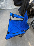 Folding Blue Canvas Arm Chair w/Carry Bag (Three Available )