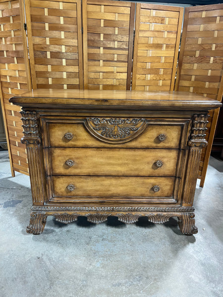 Vanguard Furniture Carved Three Drawer Dresser ***HEAVY ITEM***
