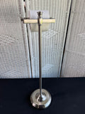 Brushed Nickel Free Standing Toilet Paper Roll Holder