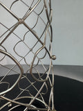 Silver Metal Floral Toilet Paper Roll Holder