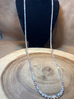 40” Aurora Borealis Crystal Necklace