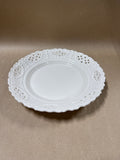 Hartley Greens Leeds Pottery Creamware Pierced Lace Serving Bowl Dish With Tag - Comes With Box