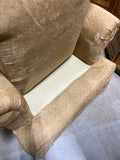 Upholstered Chair, tan color, Unbranded