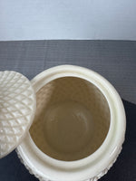 Belleek Ireland Diamond Biscuit Jar