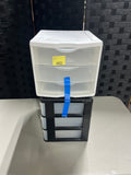 Iris & Sterilite Three Drawer Plastic Storage Containers, 2 pc