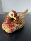 Pheasant Fitz and Floyd Essentials Game Bird Collection Lidded Trinket Dish