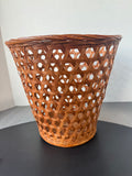 Woven Rattan Waste Basket