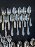64-Piece Stieff Sterling Silver Monogrammed Flatware
