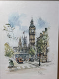 Big Ben Print by Jan Korthals; Signed (AS IS)