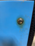Blue Metal File Cabinet, 4 Drawers, with Key***HEAVY ITEM***READ DETAILS ON PICK UP POLICY***