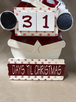 Days Until Christmas Count Down Snowman