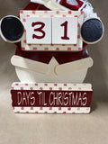 Days Until Christmas Count Down Snowman