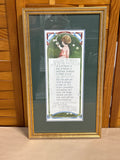 S. Nolin Signed Print of a Francis Thompson Message on What It Is To Be A Child