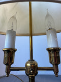 Brass & Marble French Country Style 3-Way Bouillotte Lamp (WORKS)