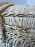 Woven Wicker Vintage Picnic Basket