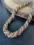 Multi-Strand Twisted Faux Pearl Rope Necklace