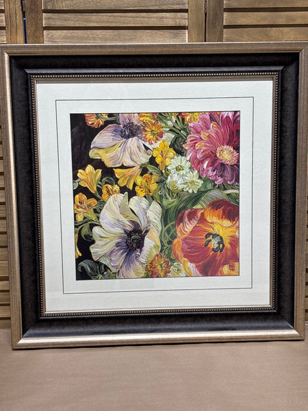Bobbie Burgers Floral Print; Signed
