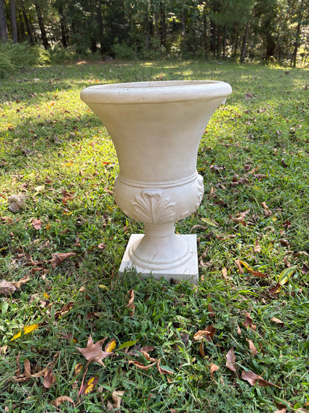 Faux Cement Urn Style Planter