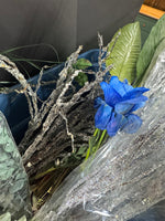 (C) XL Bin of Assorted Faux Floral Stems
