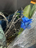 (C) XL Bin of Assorted Faux Floral Stems